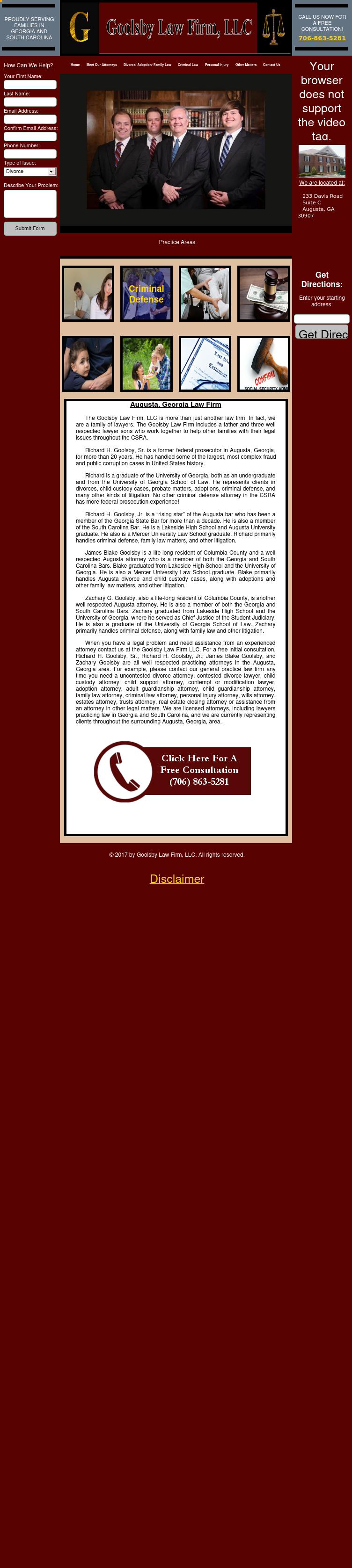 Goolsby Law Firm, LLC - Martinez GA Lawyers