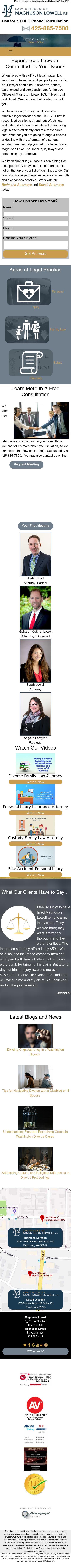 Law Offices of Magnuson Lowell P.S. - Seattle WA Lawyers