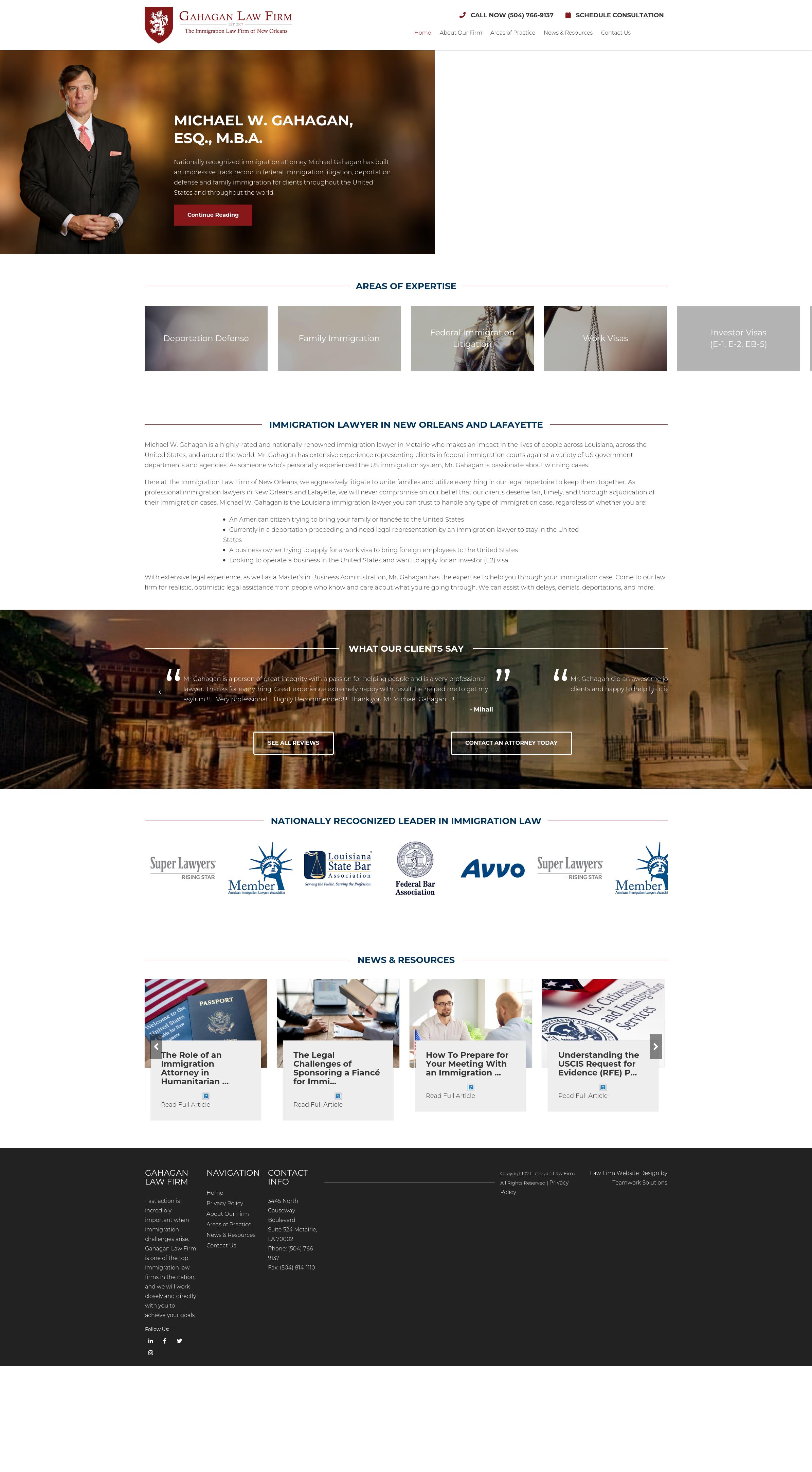 The Immigration Law Firm of New Orleans - Metairie LA Lawyers